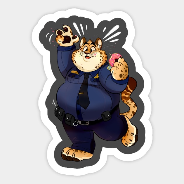 Officer Cutie! Sticker by AdorkableMarina